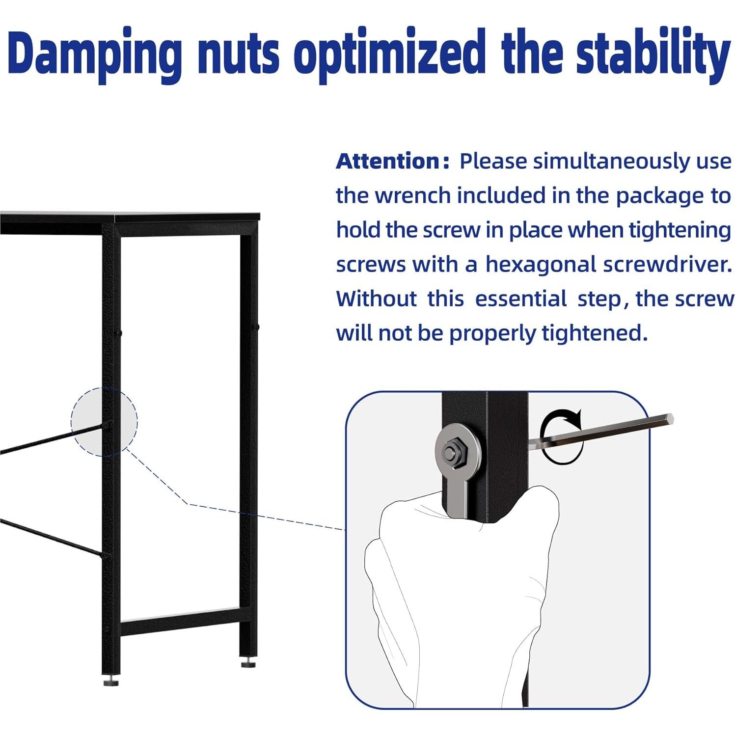 Escritorio de Computadora Pamray A3 Negro 81.28x40.64cm