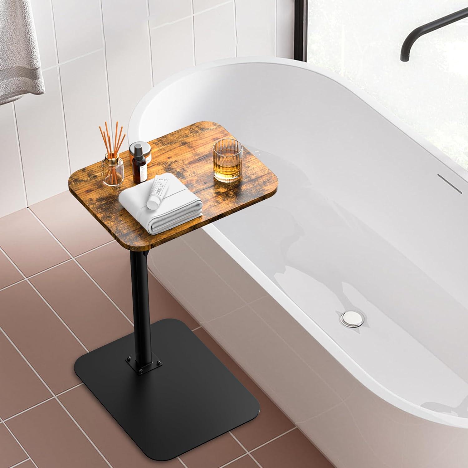 Mesa Lateral Ajustable HzTinT con Base de Metal y Diseño C