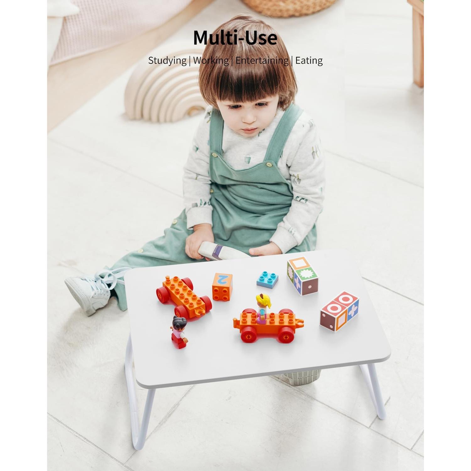 Escritorio Plegable FISYOD Blanco para Laptop 29.5x44.5 cm