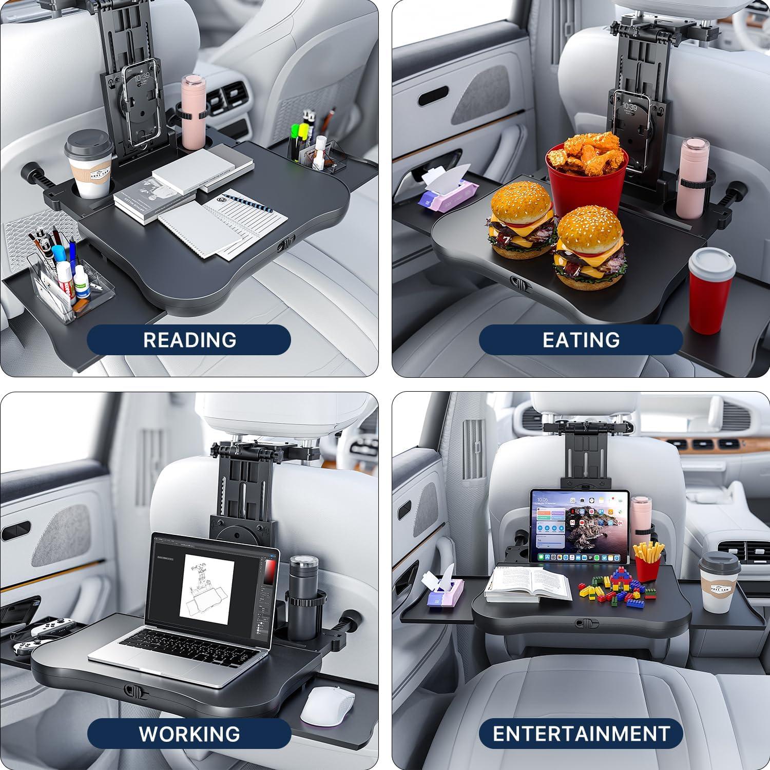 Mesa de bandeja trasera de coche AUEOTUAR A08-2 plegable