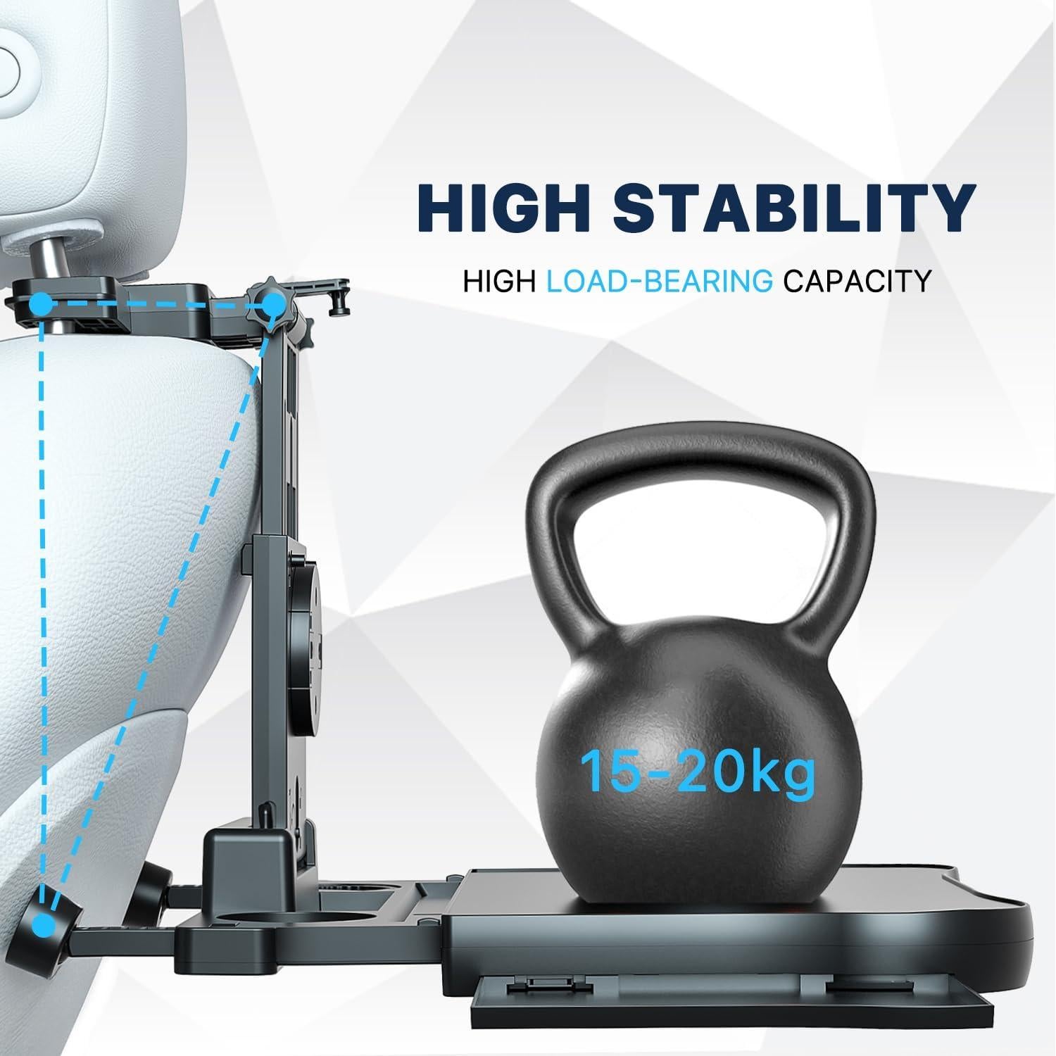 Mesa de bandeja trasera de coche AUEOTUAR A08-2 plegable