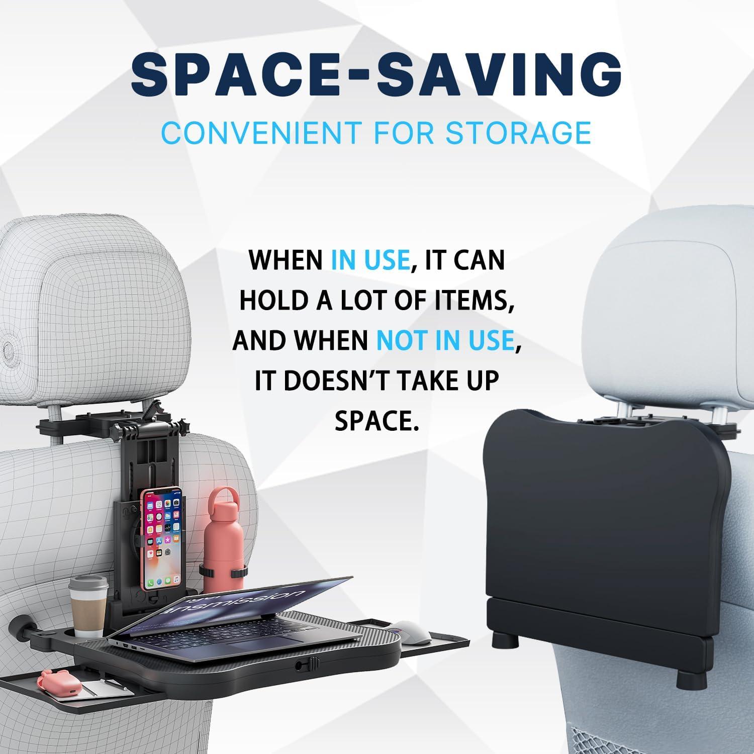 Mesa de bandeja trasera de coche AUEOTUAR A08-2 plegable