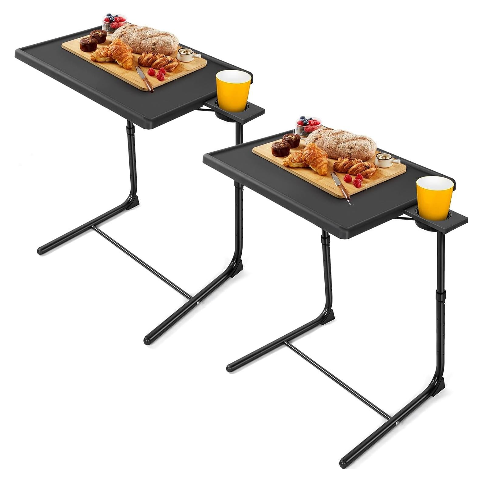 Mesa de Bandeja Multifuncional LORYERGO Lett01BK2 Ajustable