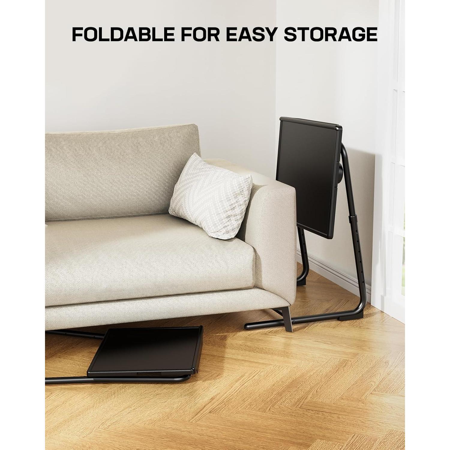 Mesa de Bandeja Multifuncional LORYERGO Lett01BK2 Ajustable