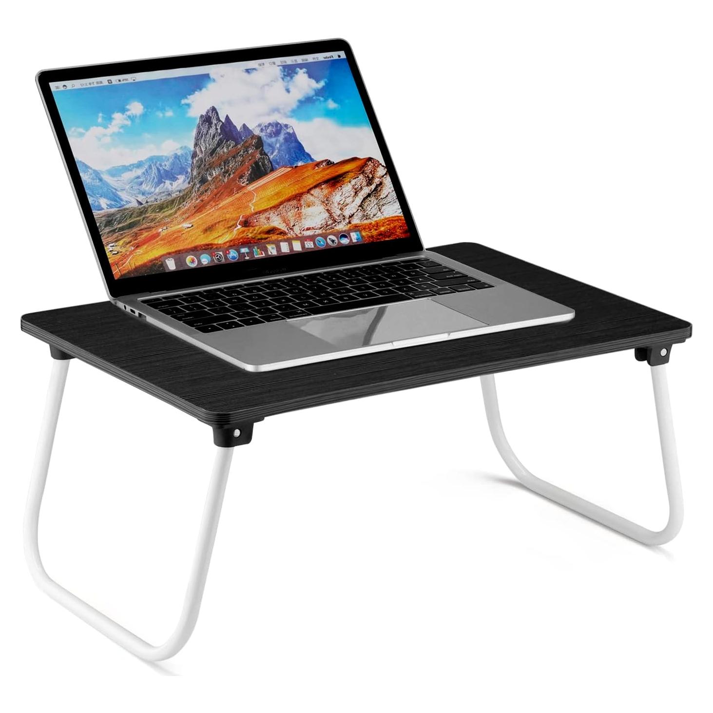 Mesa de cama plegable Ruxury para portátil - Negro