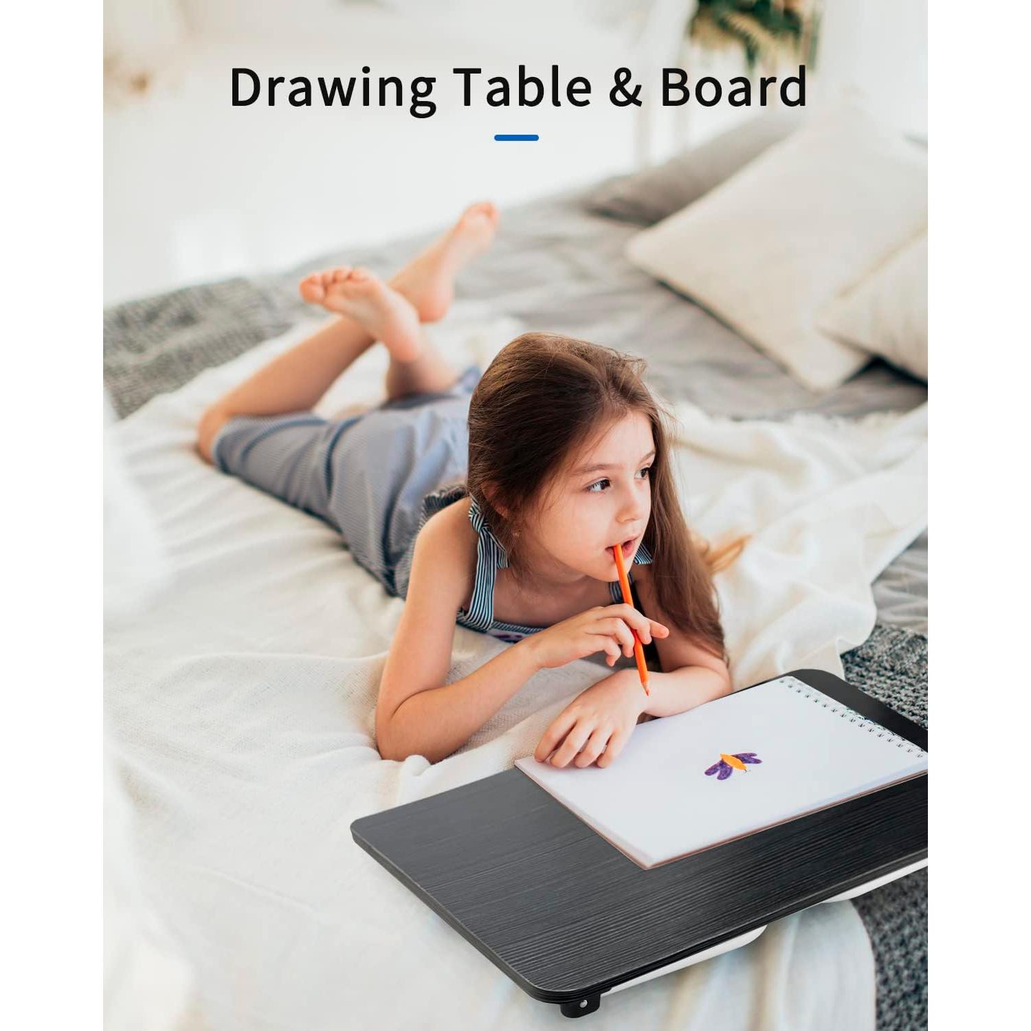 Mesa de cama plegable Ruxury para portátil - Negro