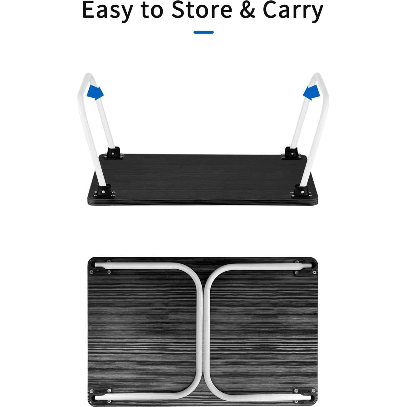 Mesa de cama plegable Ruxury para portátil - Negro