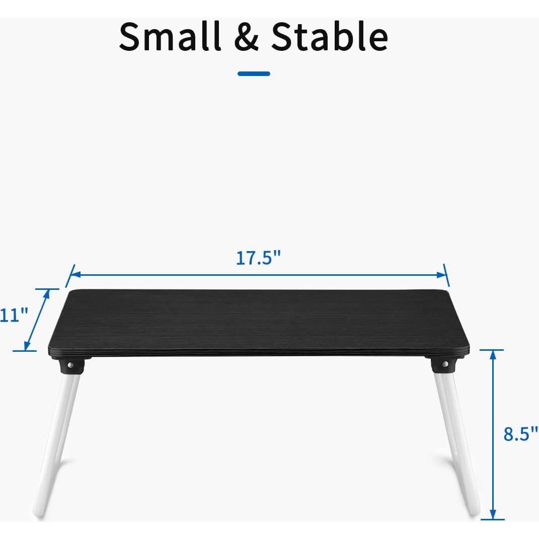 Mesa de cama plegable Ruxury para portátil - Negro