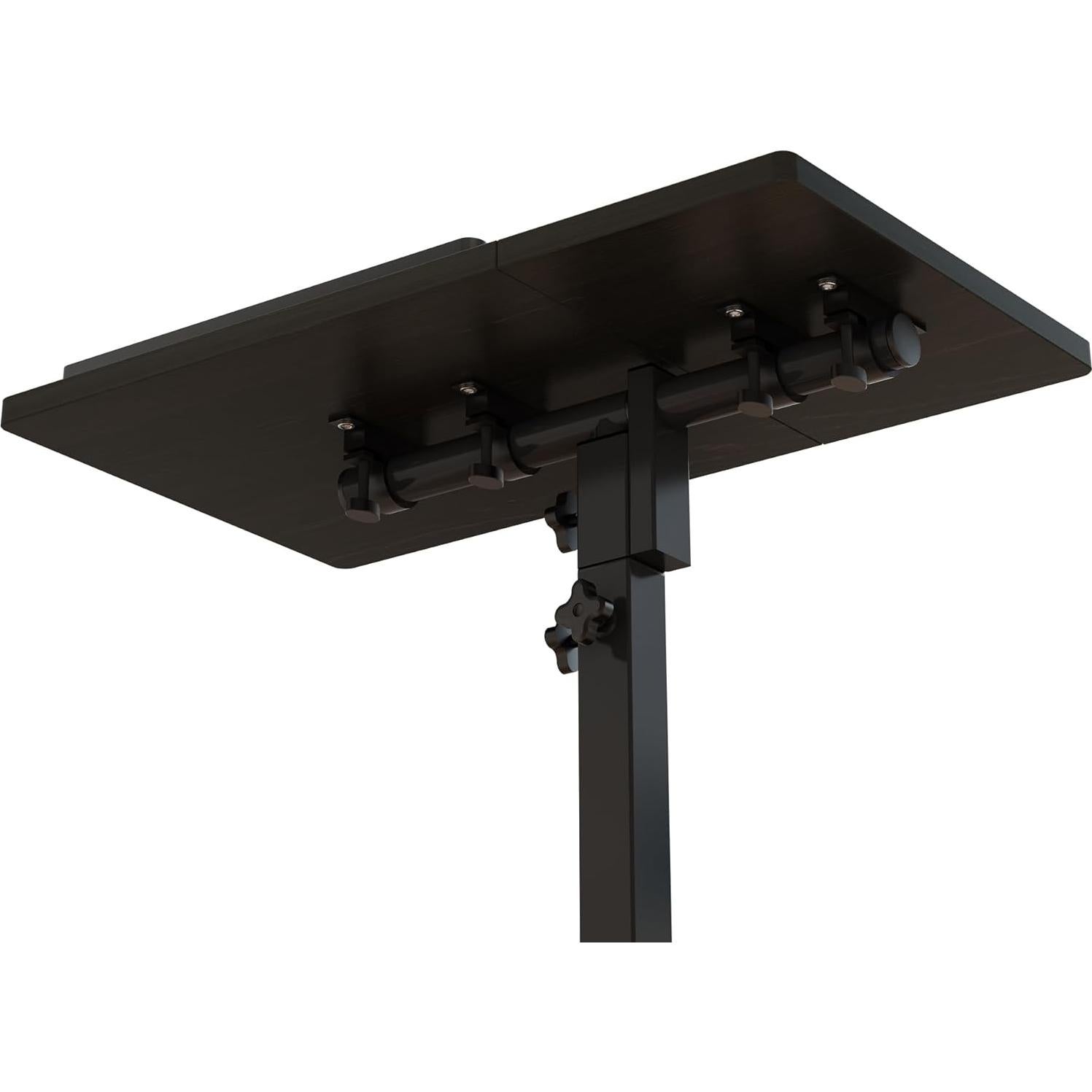 TigerDad Mobile Adjustable Height Laptop Stand PC Portable Laptop Swivel Table Rolling Table with Wheels Caster and Mouse Pad (Dekuwood)