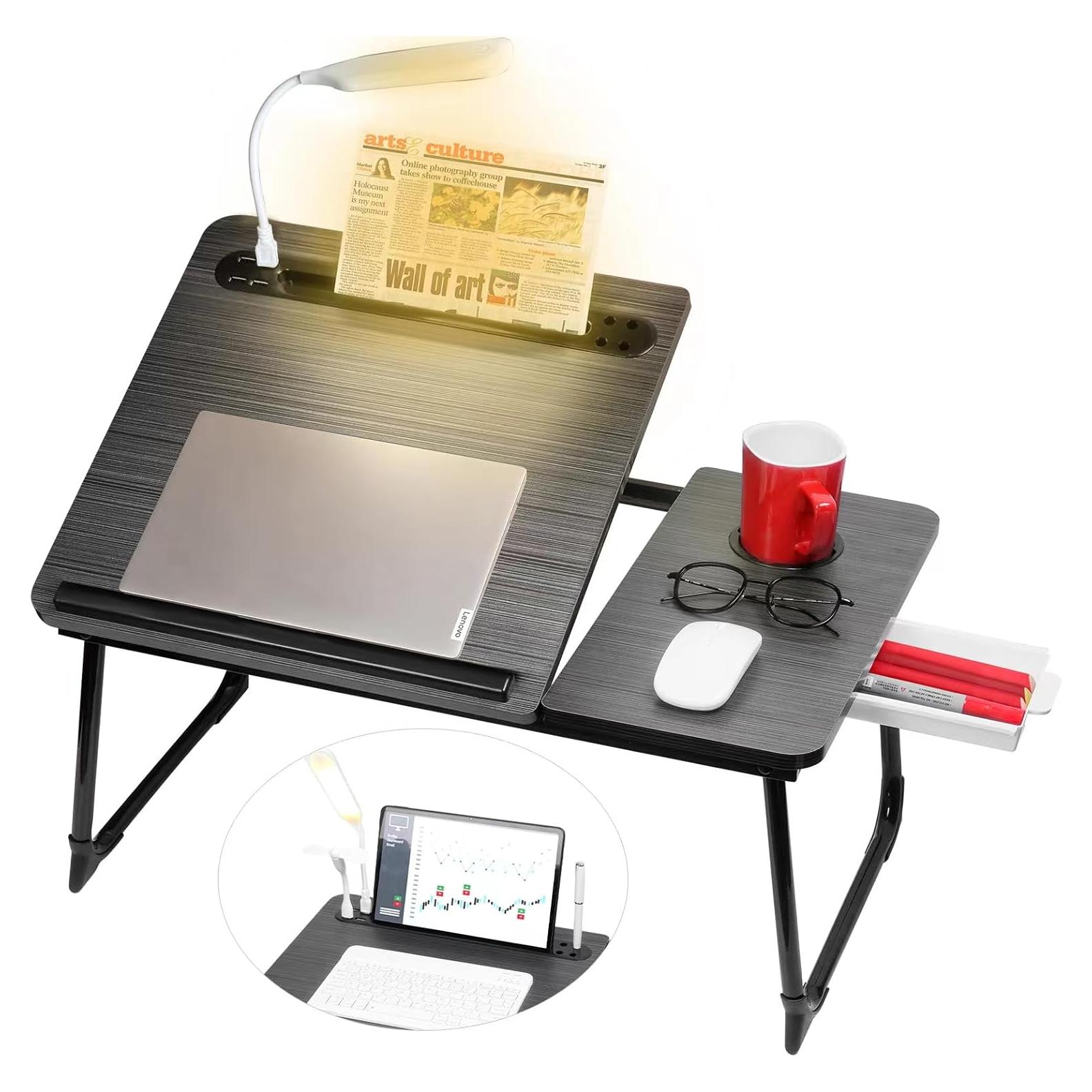 Escritorio Ajustable CloudTrip Plus XL con Luz LED y Cajón