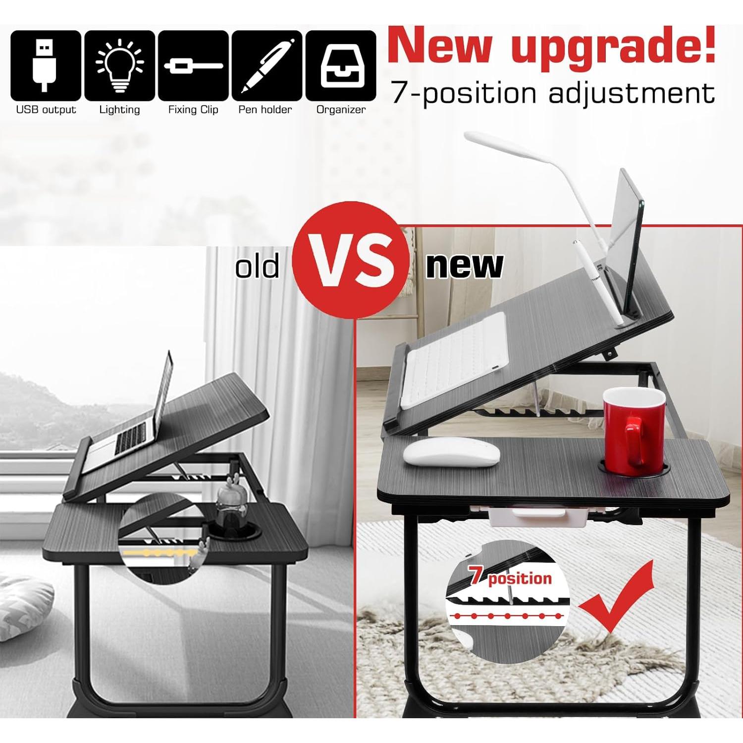 Escritorio Ajustable CloudTrip Plus XL con Luz LED y Cajón