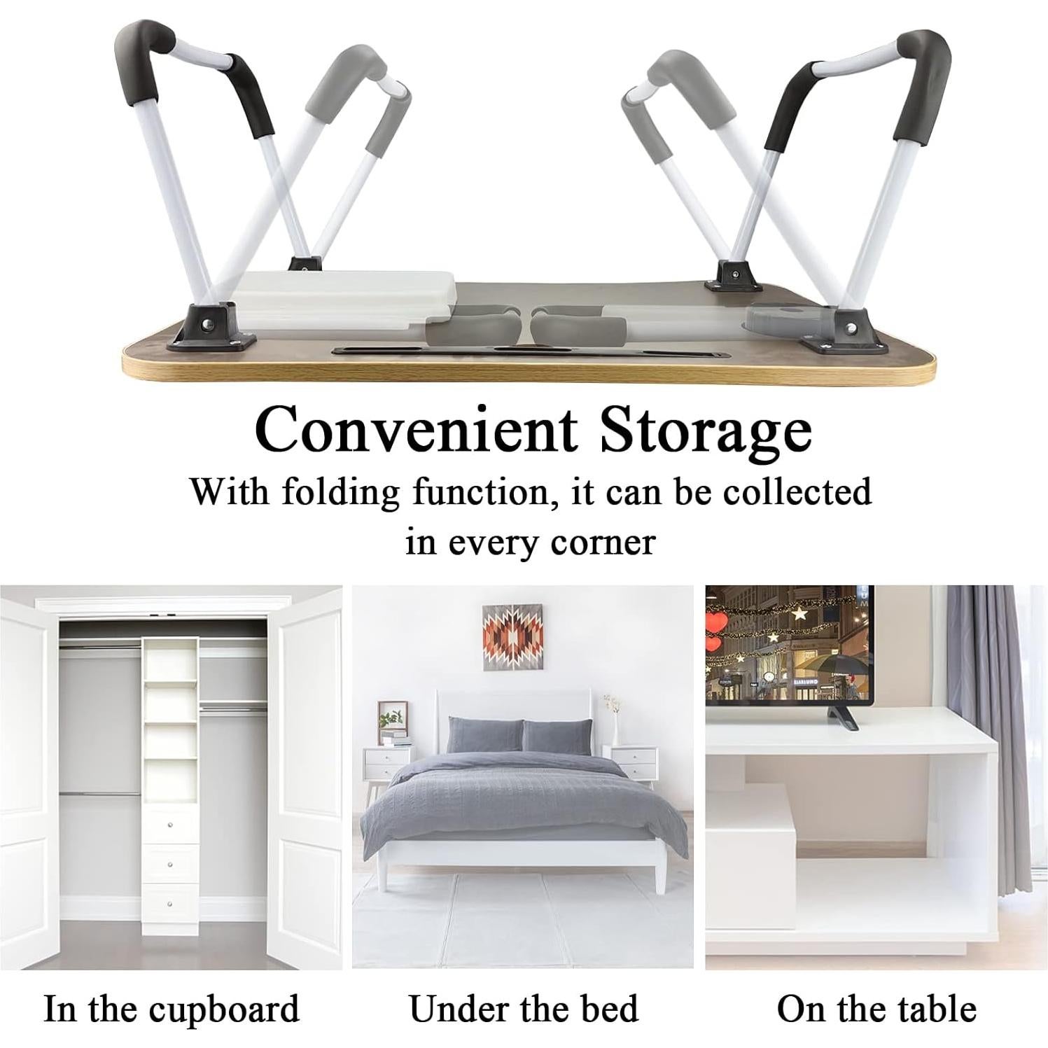 Escritorio Plegable Multifuncional QPEY para Laptop 60x40cm