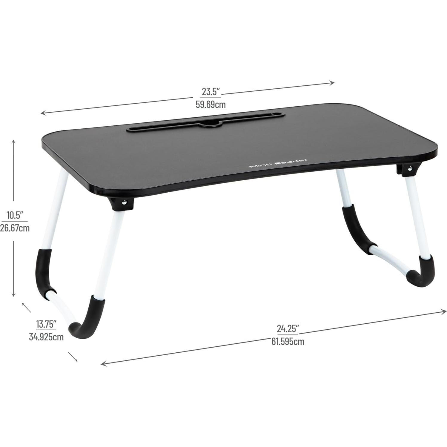 Mesa de Regazo Ajustable Mind Reader 59x34.9 cm Negra