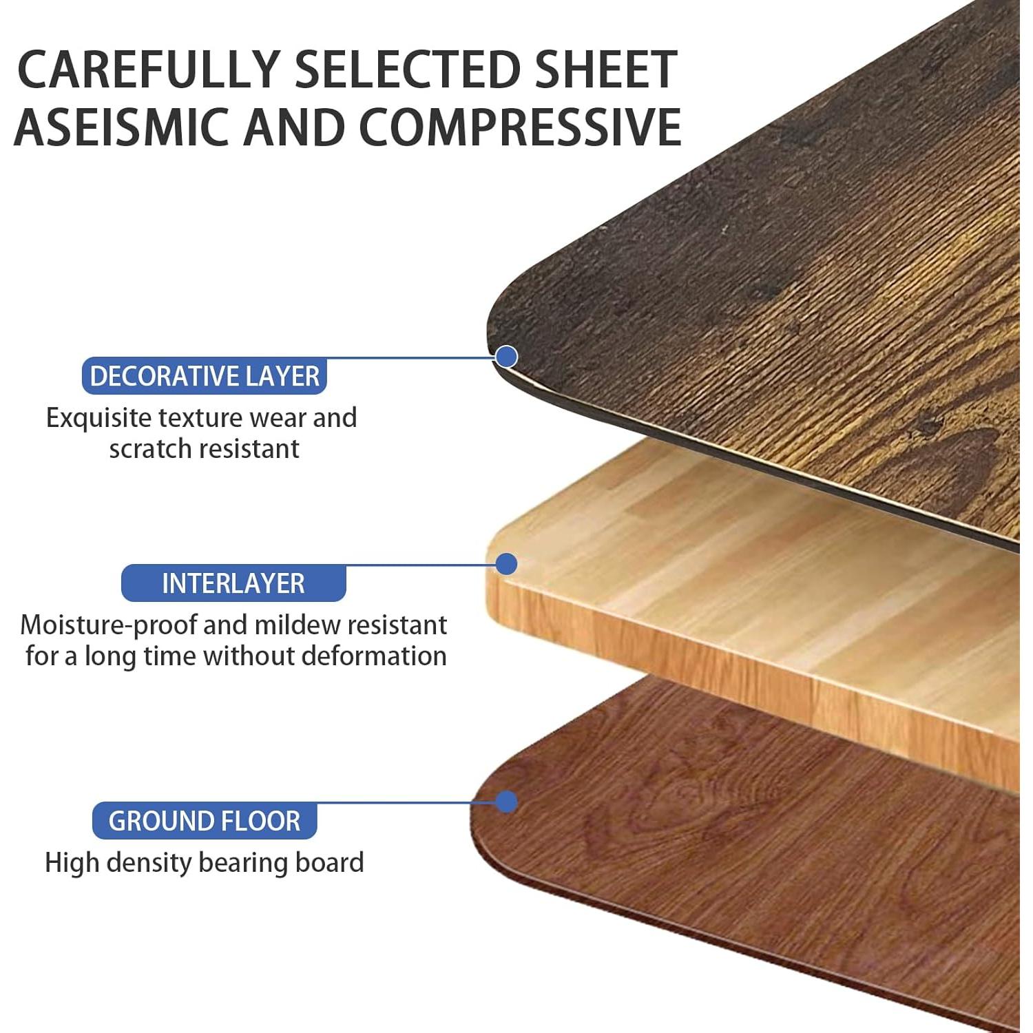 Escritorio Plegable para Laptop SIDIANBAN Madera Rústica USB