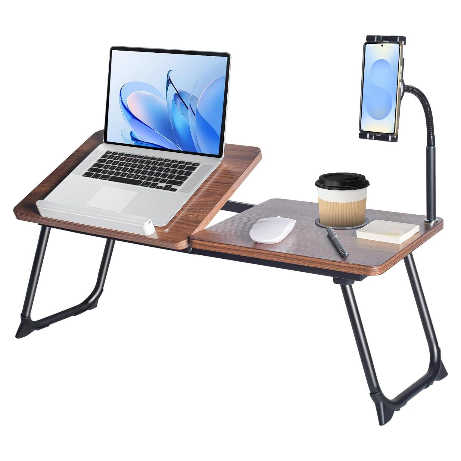 Escritorio Portátil Wishacc para Laptop con Soporte Teléfono