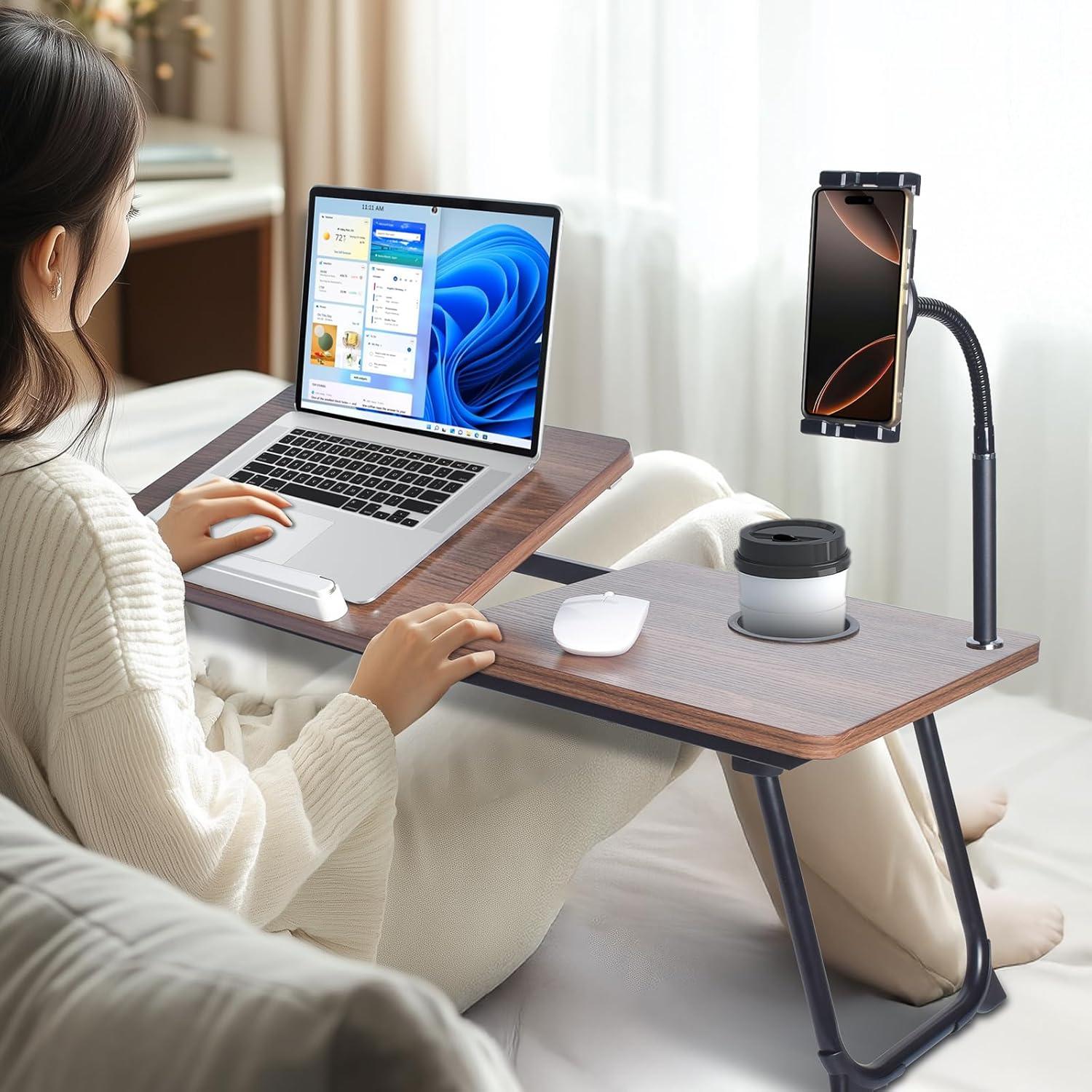 Escritorio Portátil Wishacc para Laptop con Soporte Teléfono