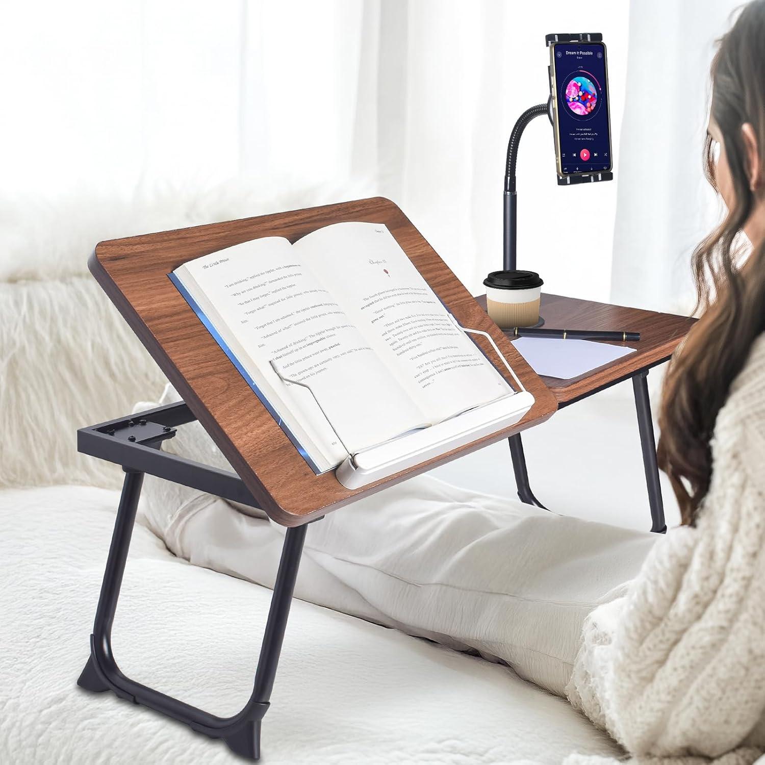 Escritorio Portátil Wishacc para Laptop con Soporte Teléfono