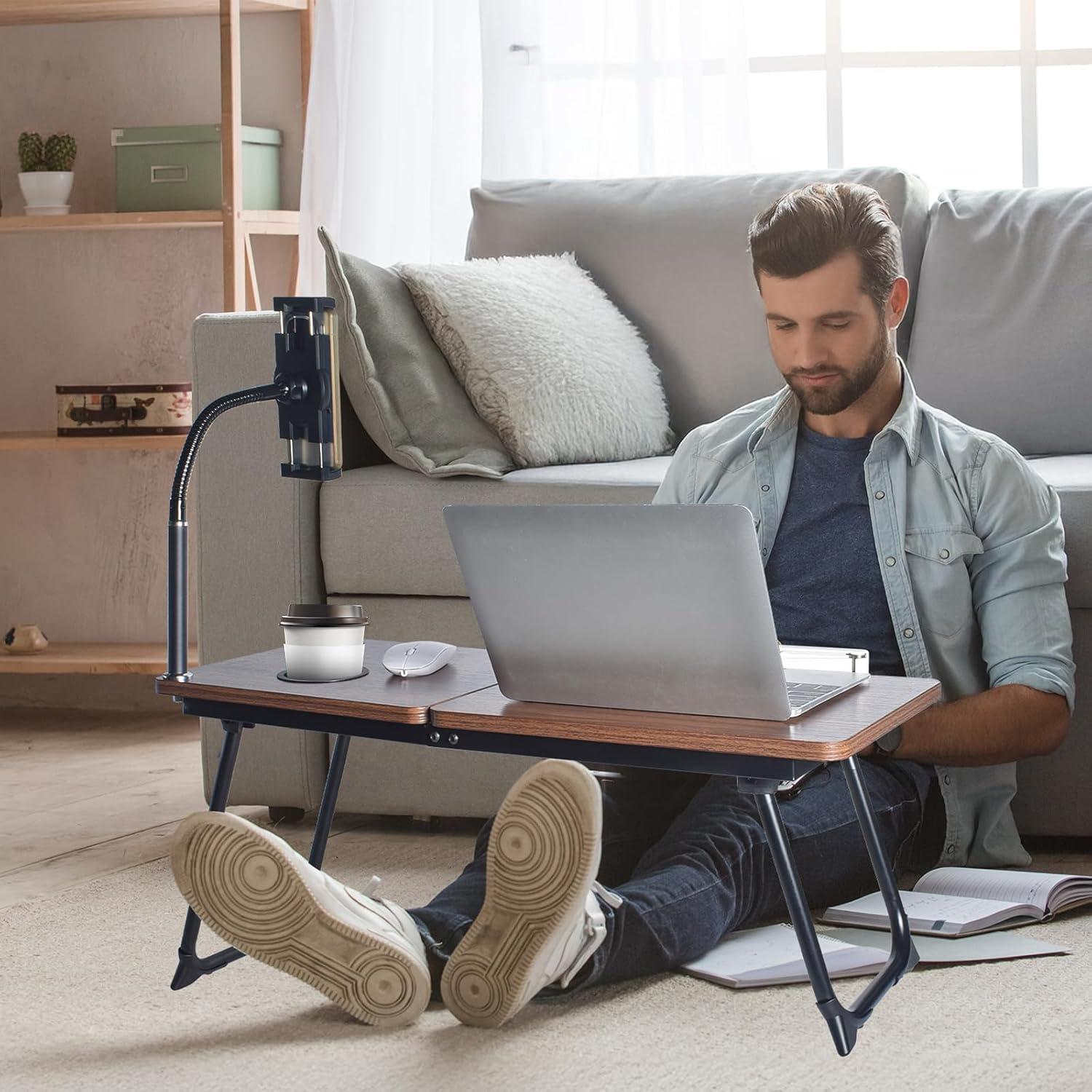 Escritorio Portátil Wishacc para Laptop con Soporte Teléfono