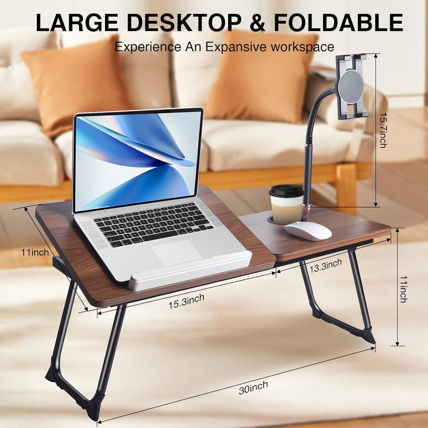 Escritorio Portátil Wishacc para Laptop con Soporte Teléfono