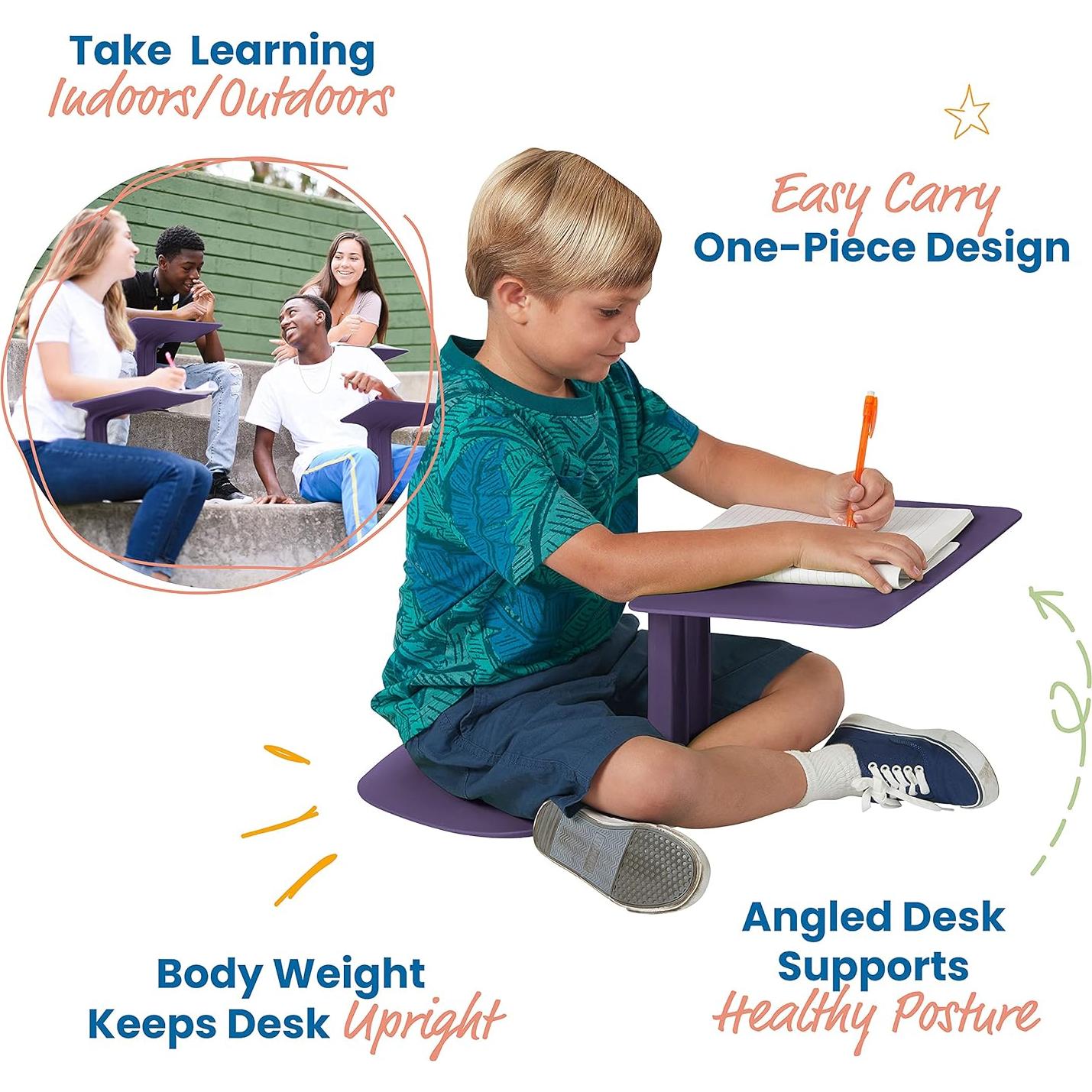 Escritorio Portátil Surf ECR4Kids Berenjena 61x36 cm