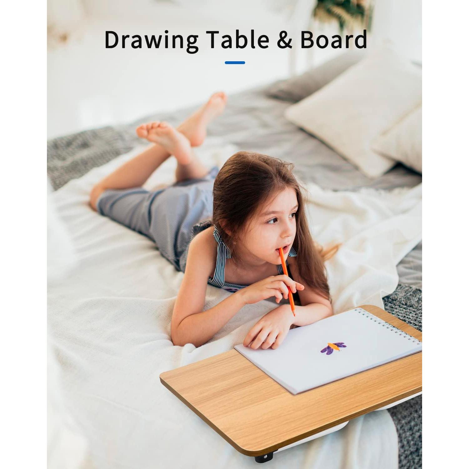 Mesa de Cama Plegable Ruxury para Portátil 28x44.5cm Madera