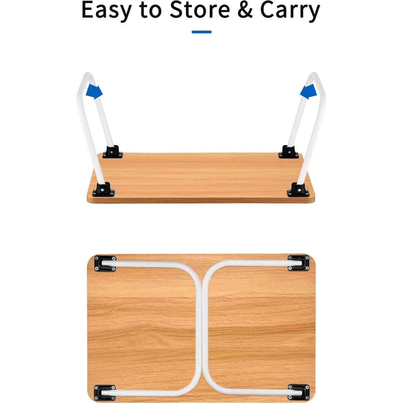 Mesa de Cama Plegable Ruxury para Portátil 28x44.5cm Madera