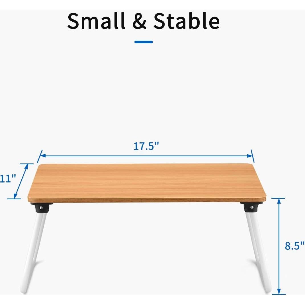 Mesa de Cama Plegable Ruxury para Portátil 28x44.5cm Madera