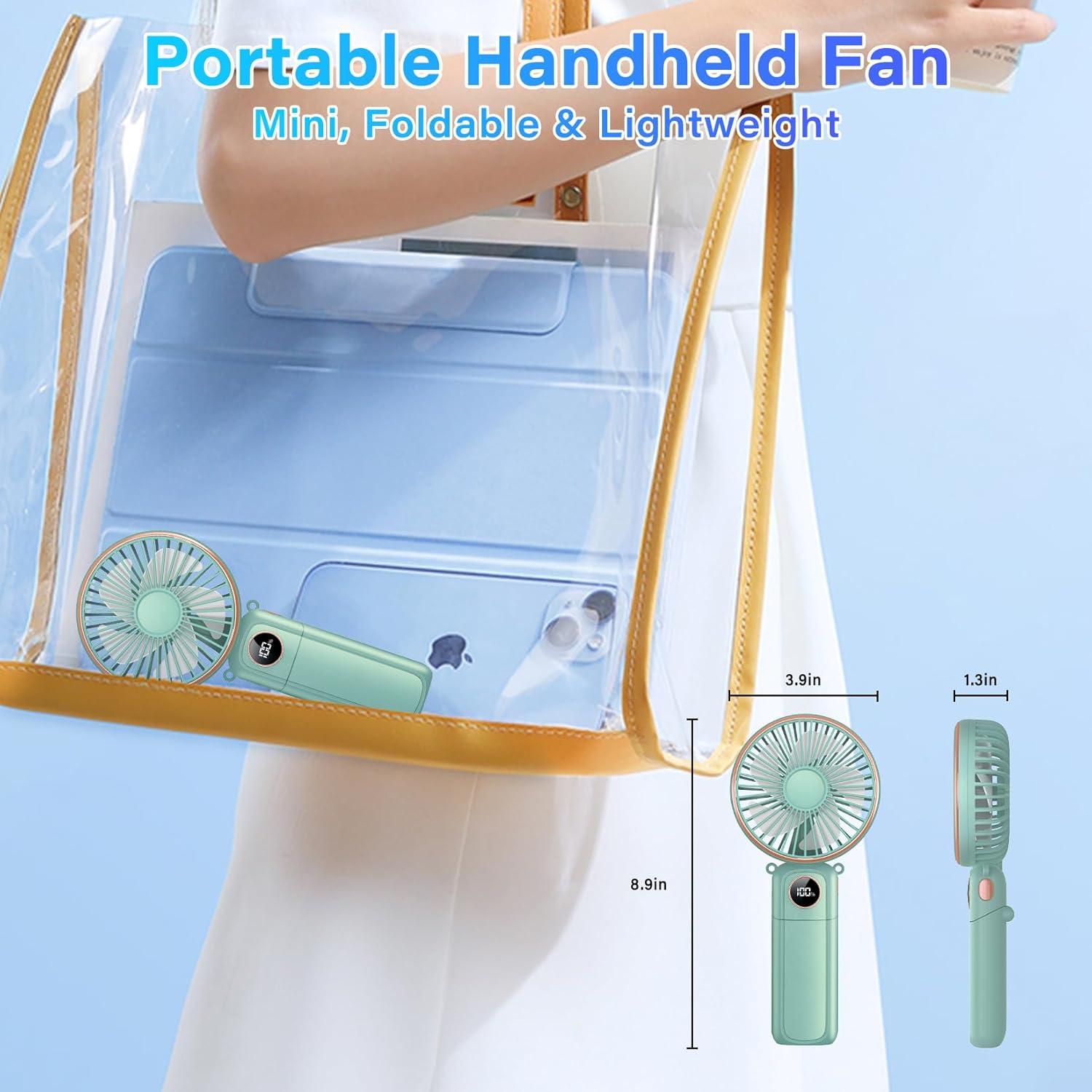 Ventilador Portátil CRISLEX 5200mAh Recargable USB 6 Velocidades