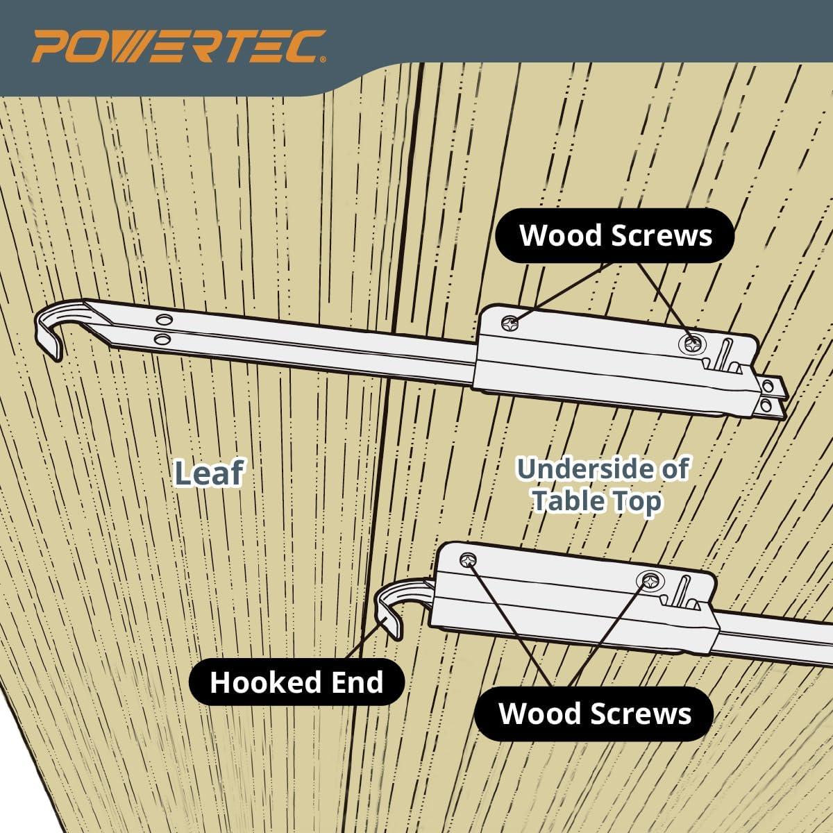 Soportes de Mesa Plegable de Metal POWERTEC 4PK - 22.68 kg