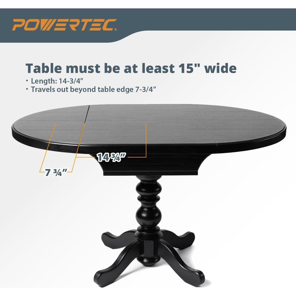 Soportes de Mesa Plegable de Metal POWERTEC 4PK - 22.68 kg