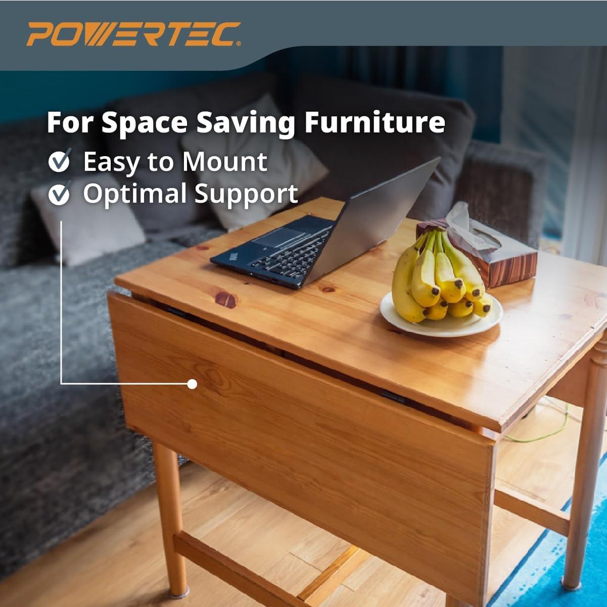 Soportes de Mesa Plegable de Metal POWERTEC 4PK - 22.68 kg