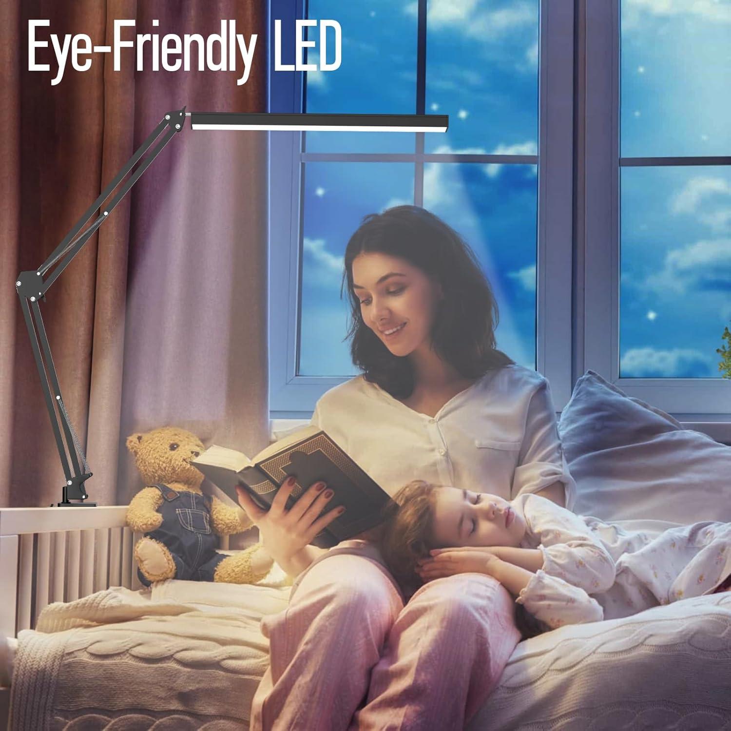 Lámpara de Escritorio LED BZBRLZ Regulable 3 Modos 10 Niveles