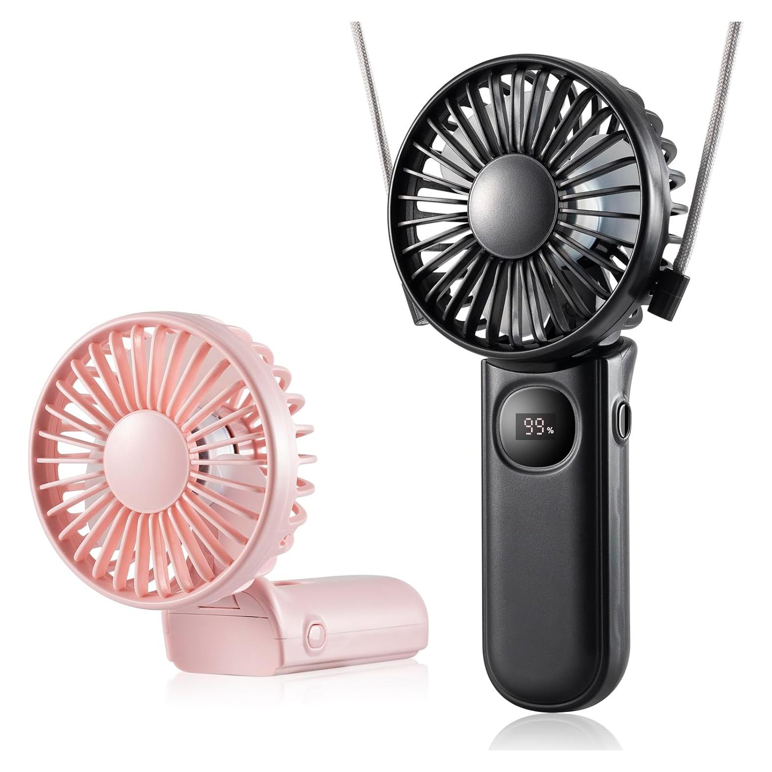 Ventilador Mini Portátil Leimaq F11 Recargable USB 5 Velocidades