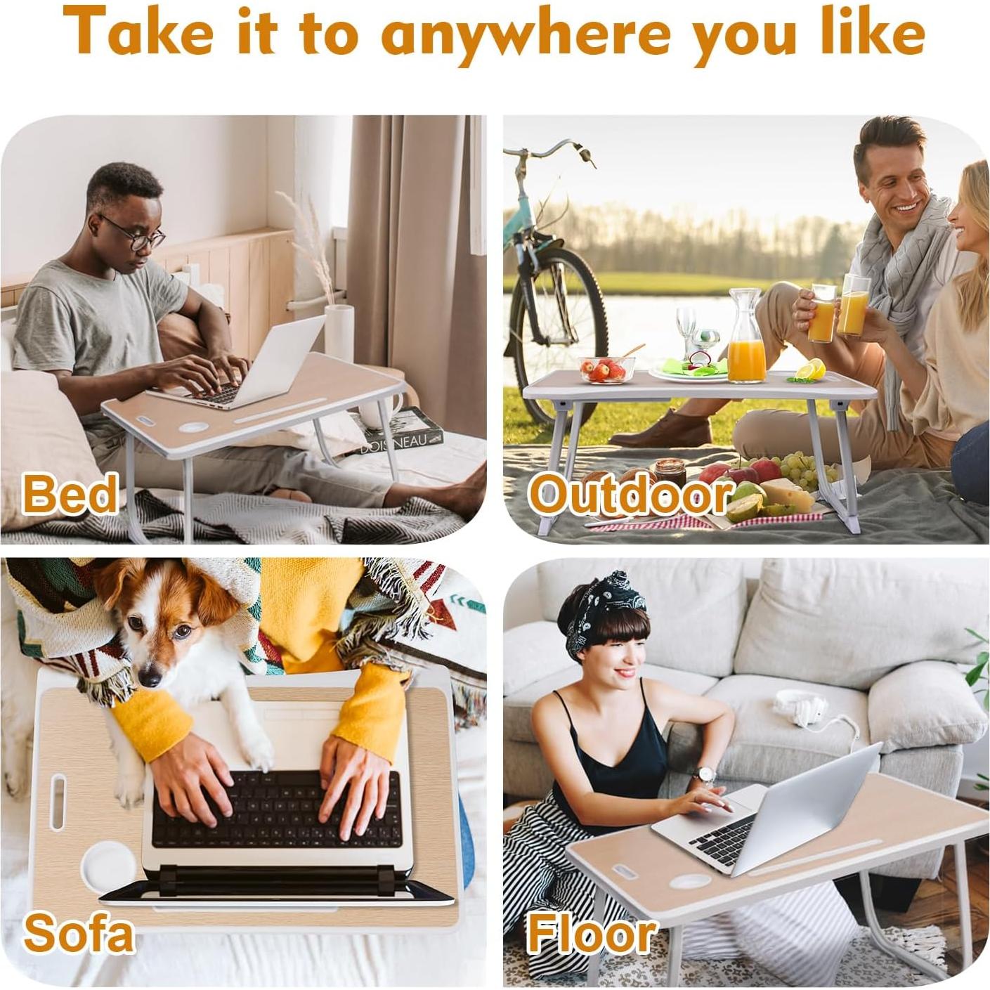 Bandeja de Escritorio Plegable Amaredom para Cama y Sofá