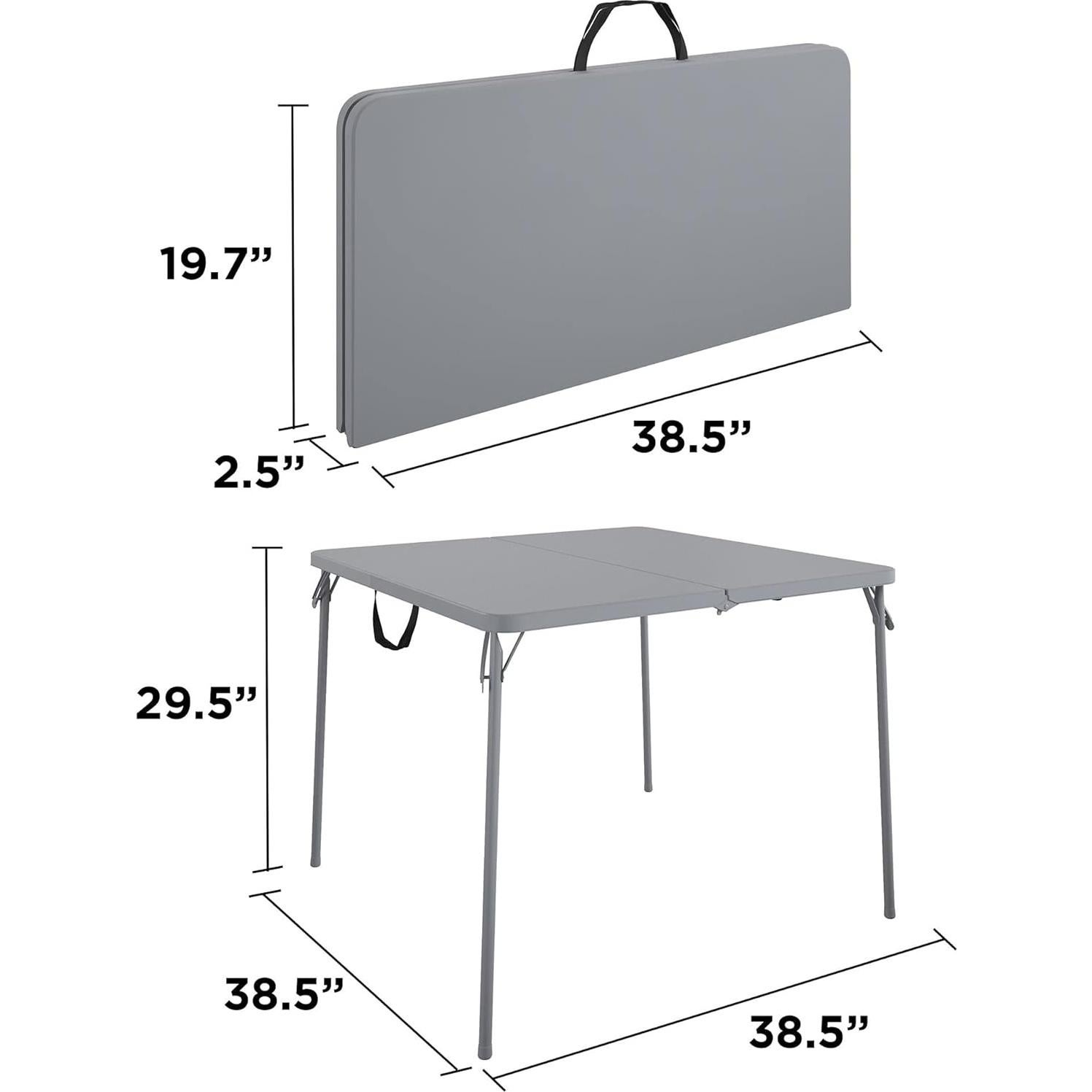 Mesa Plegable COSCO XL 97.79 cm con Mango, Accesible Sillas de Ruedas
