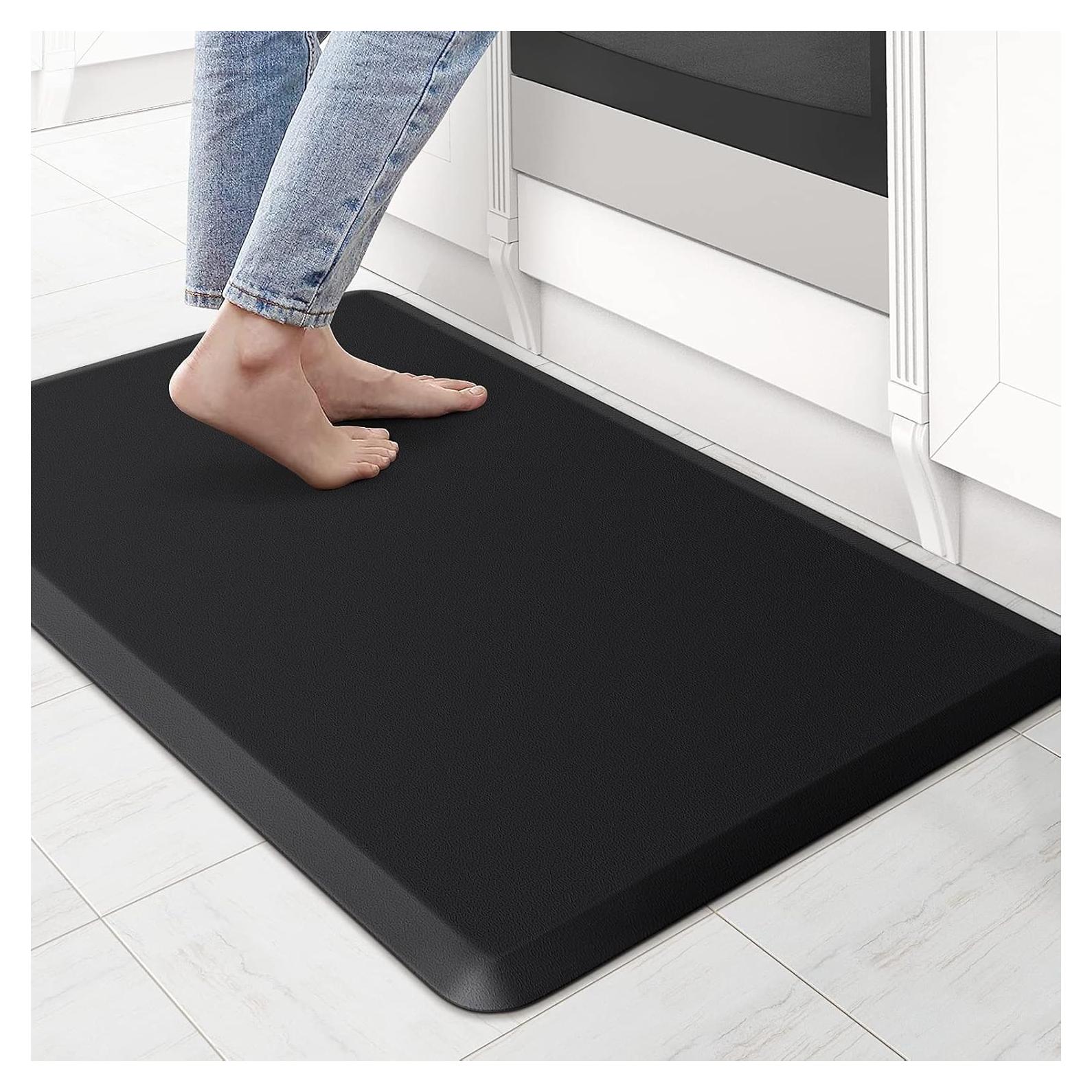 Alfombra Antifatiga KitchenClouds 71x44cm Impermeable Negra