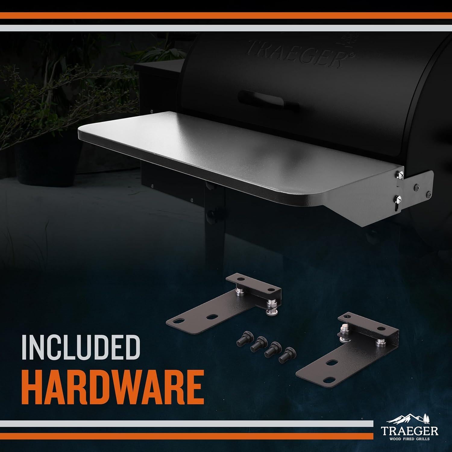 Estante Frontal Plegable Traeger BAC362 para Parrillas Pro 22, 575 e Ironwood 650