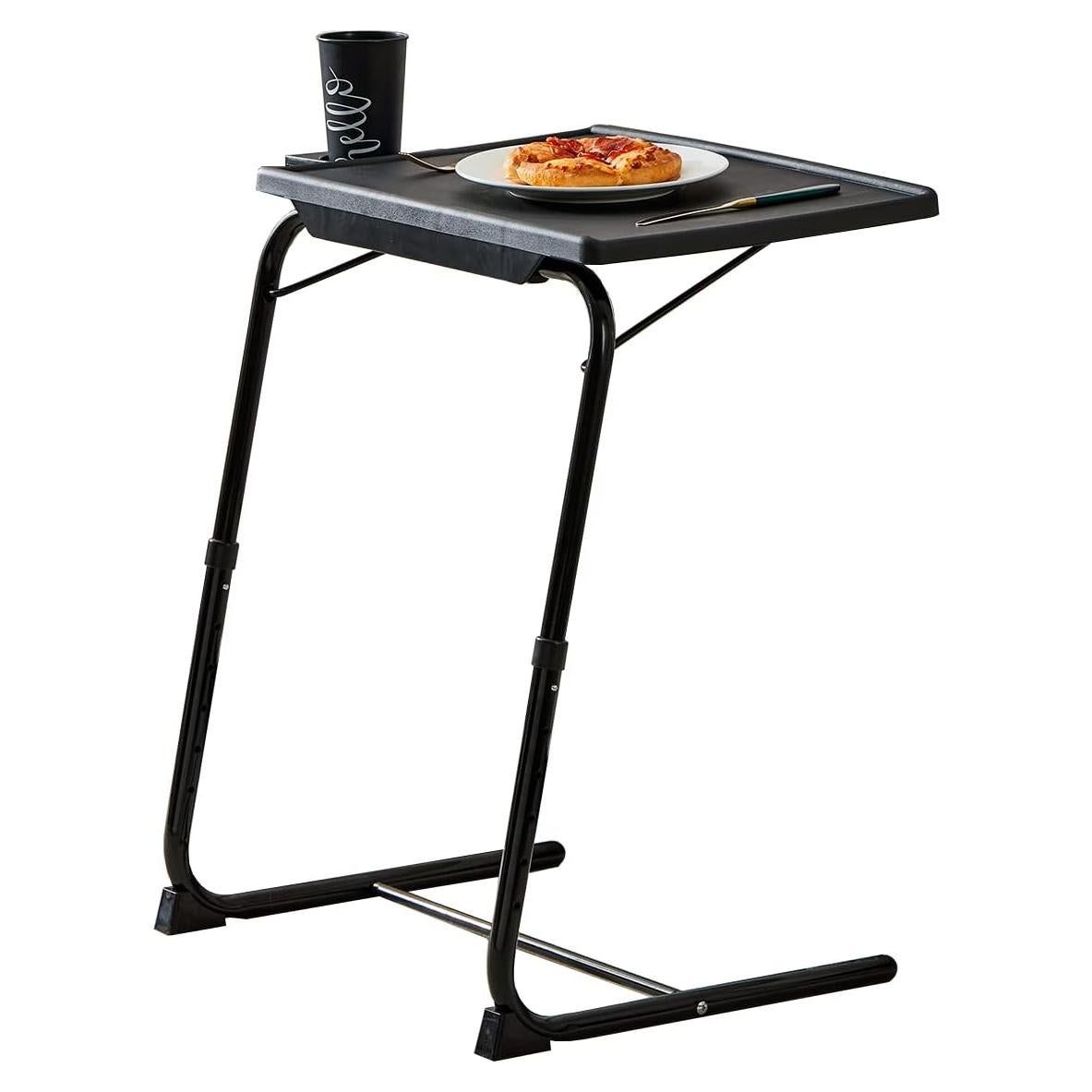 Mesa de bandeja de TV Rubypin ajustable 52.1x39.4cm Negro