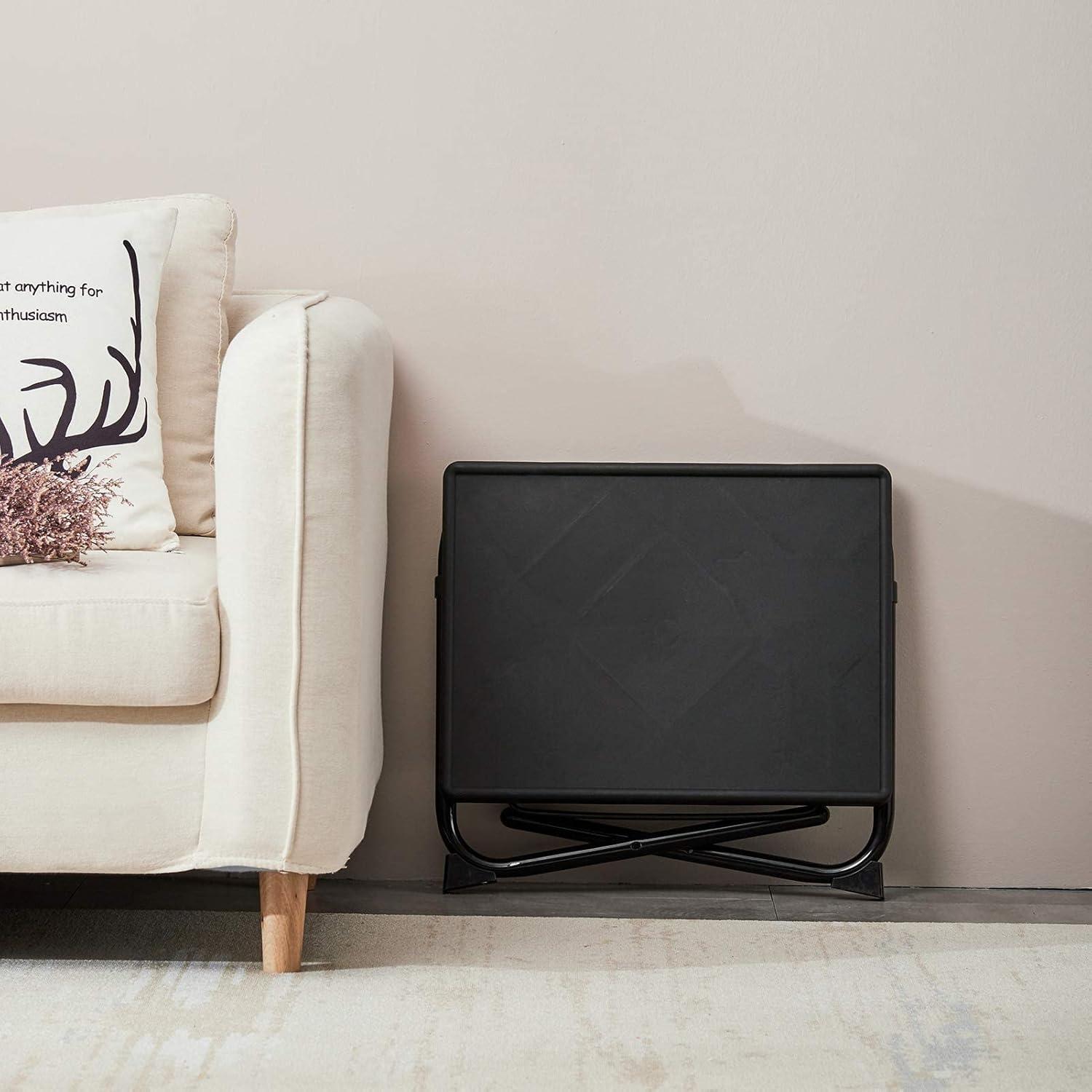 Mesa de bandeja de TV Rubypin ajustable 52.1x39.4cm Negro