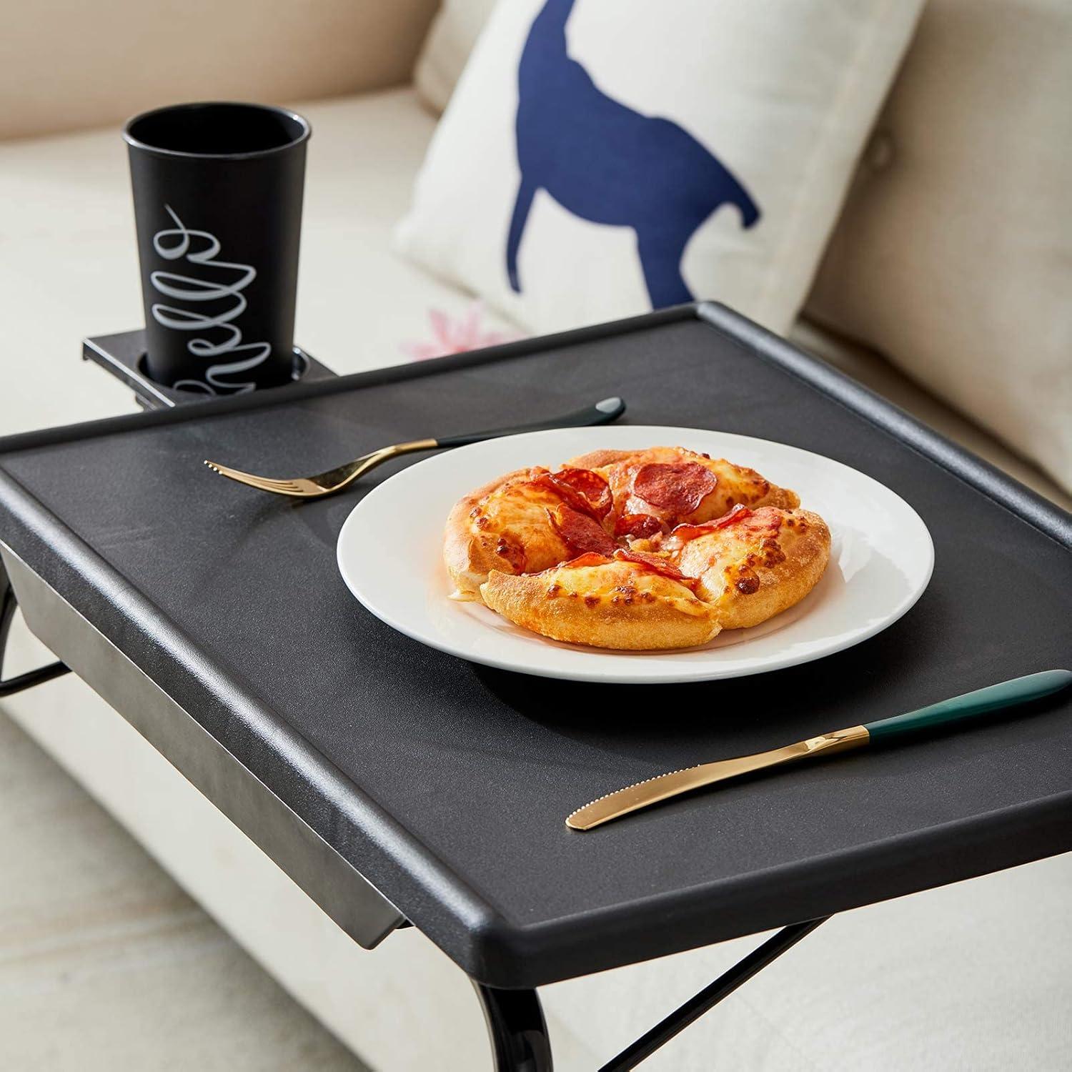 Mesa de bandeja de TV Rubypin ajustable 52.1x39.4cm Negro