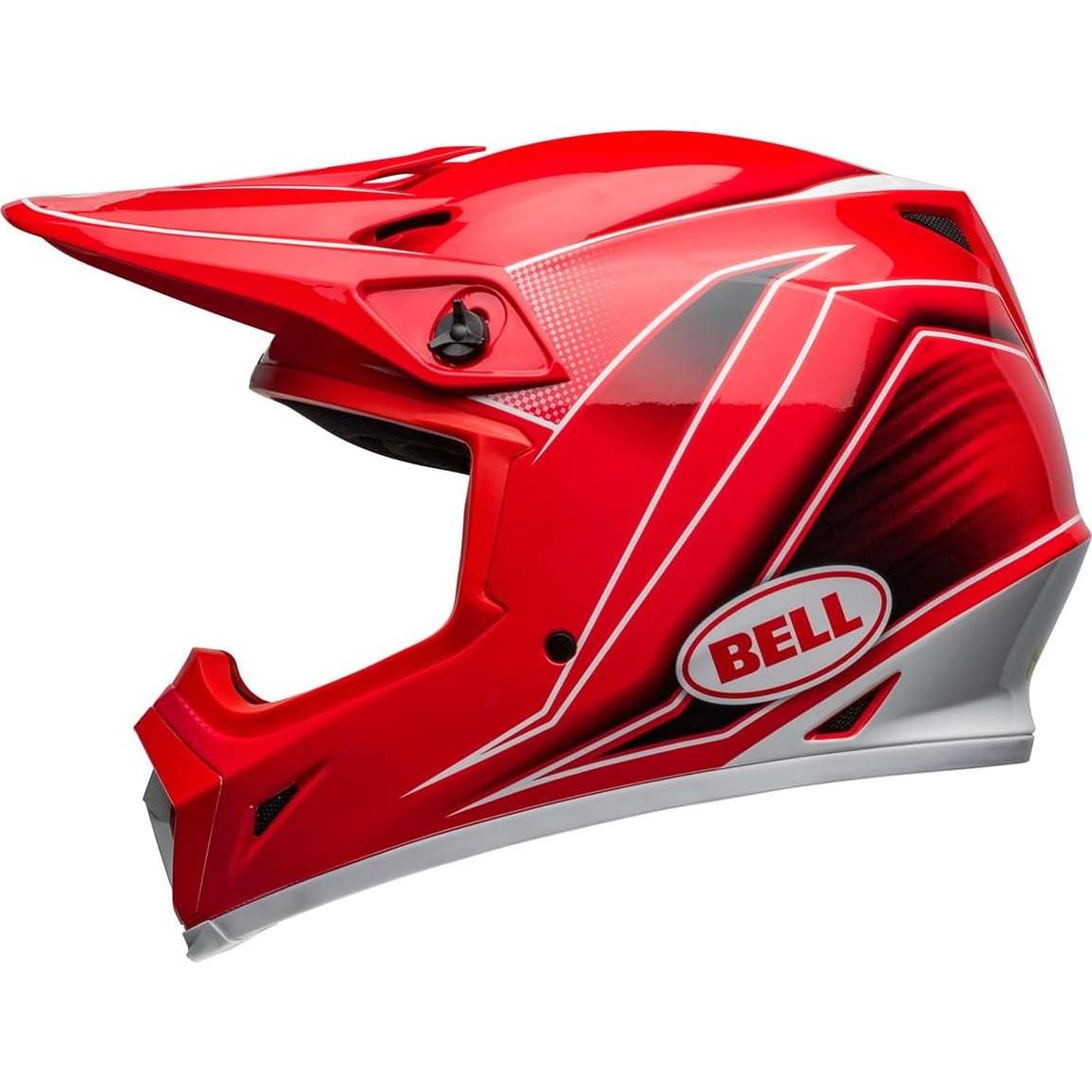 Casco de Motocross BELL MX-9 MIPS Rojo Brillante Grande