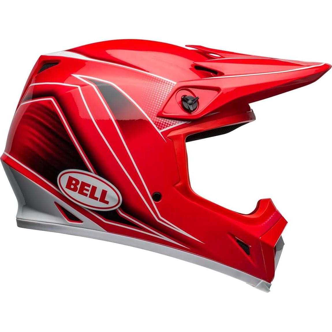 Casco de Motocross BELL MX-9 MIPS Rojo Brillante Grande
