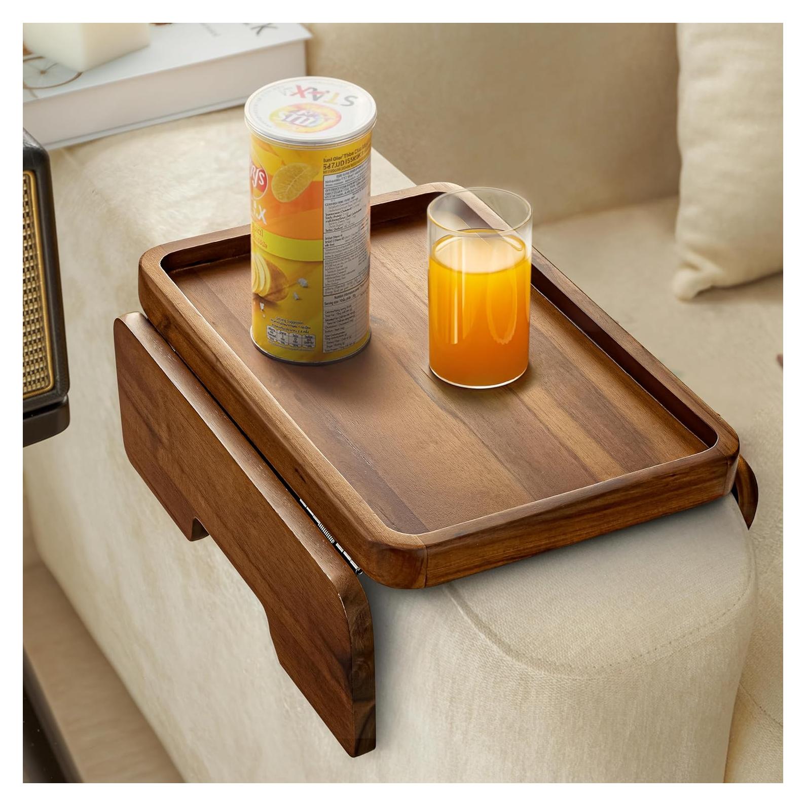 Bandeja para Reposabrazos de Sofá HOLANA - Madera Acacia 34.9x24.1cm