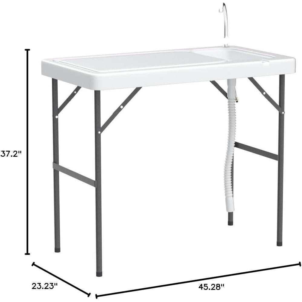 Mesa de Limpieza de Pescado Old Cedar Outfitters con Fregadero