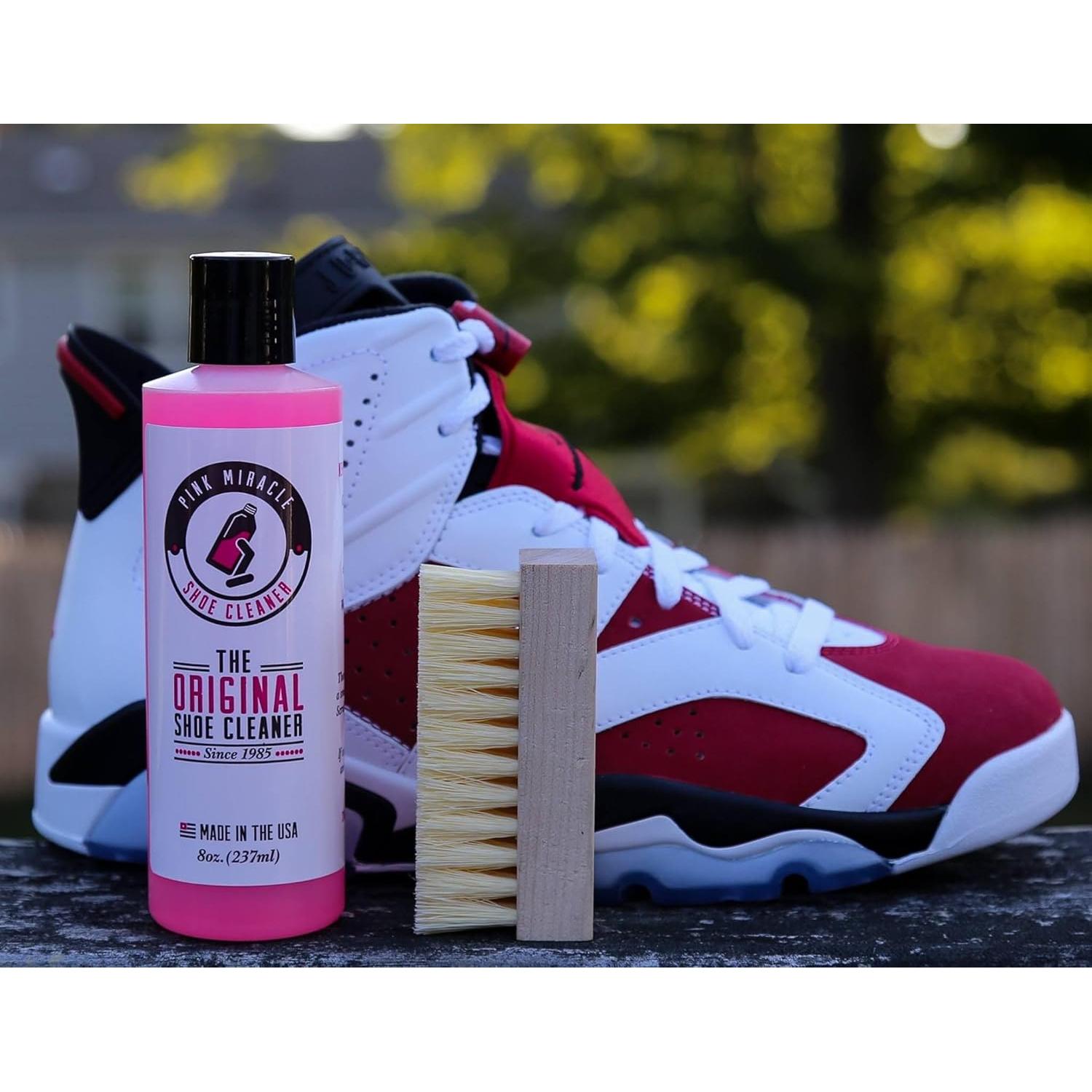 Kit Limpiador de Zapatos Pink Miracle 113.4g con Cepillo