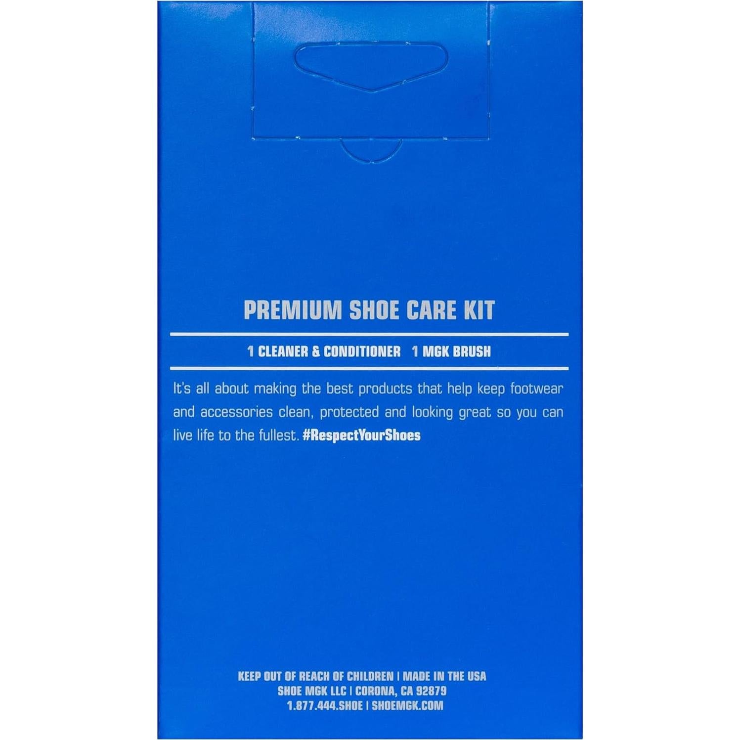 Kit de Limpieza de Zapatos Shoe MGK 4oz - Limpiador y Acondicionador