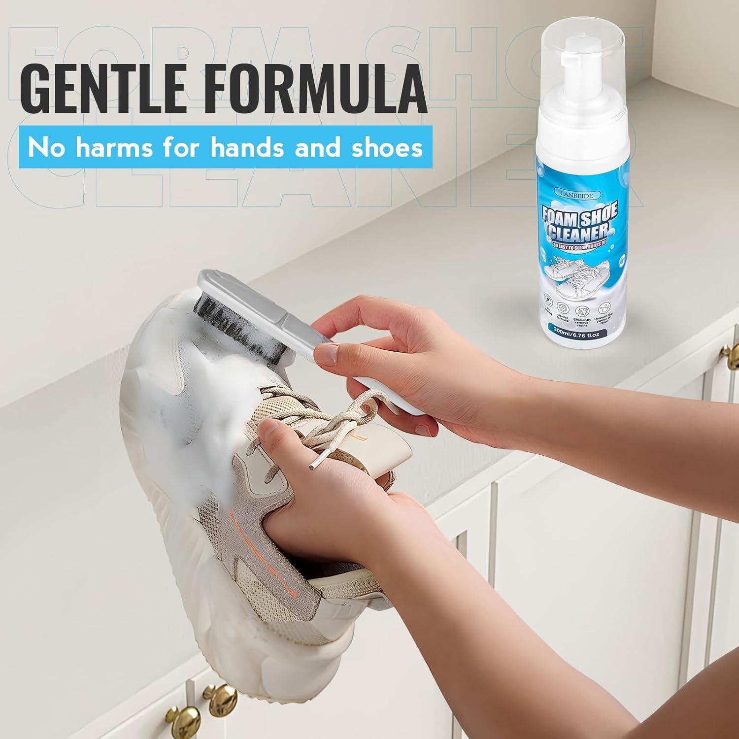 Kit de Limpieza de Zapatos LANBEIDE 191 g - Espuma Blanca