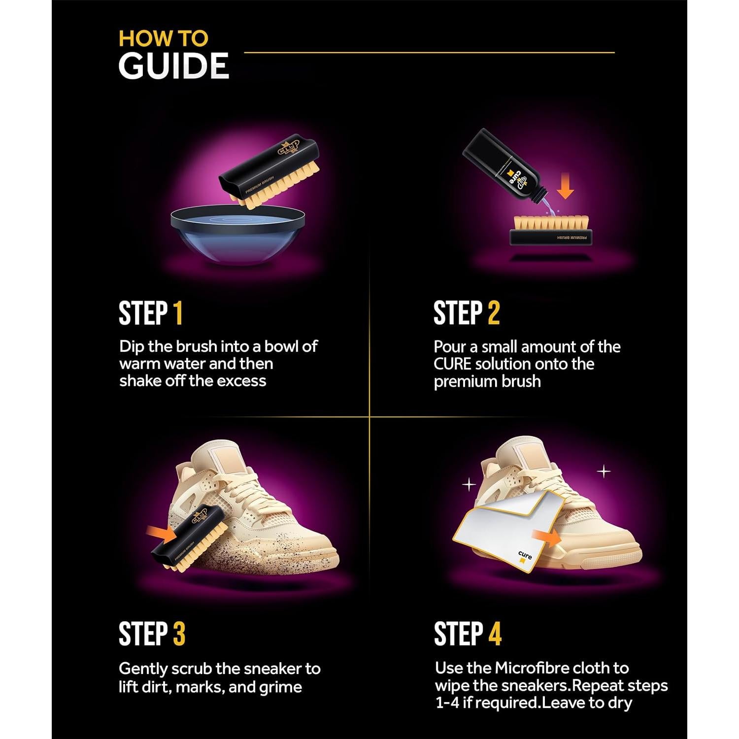 Crep Protect Cure Limpiador de Zapatillas 240 ml - Todos los Materiales