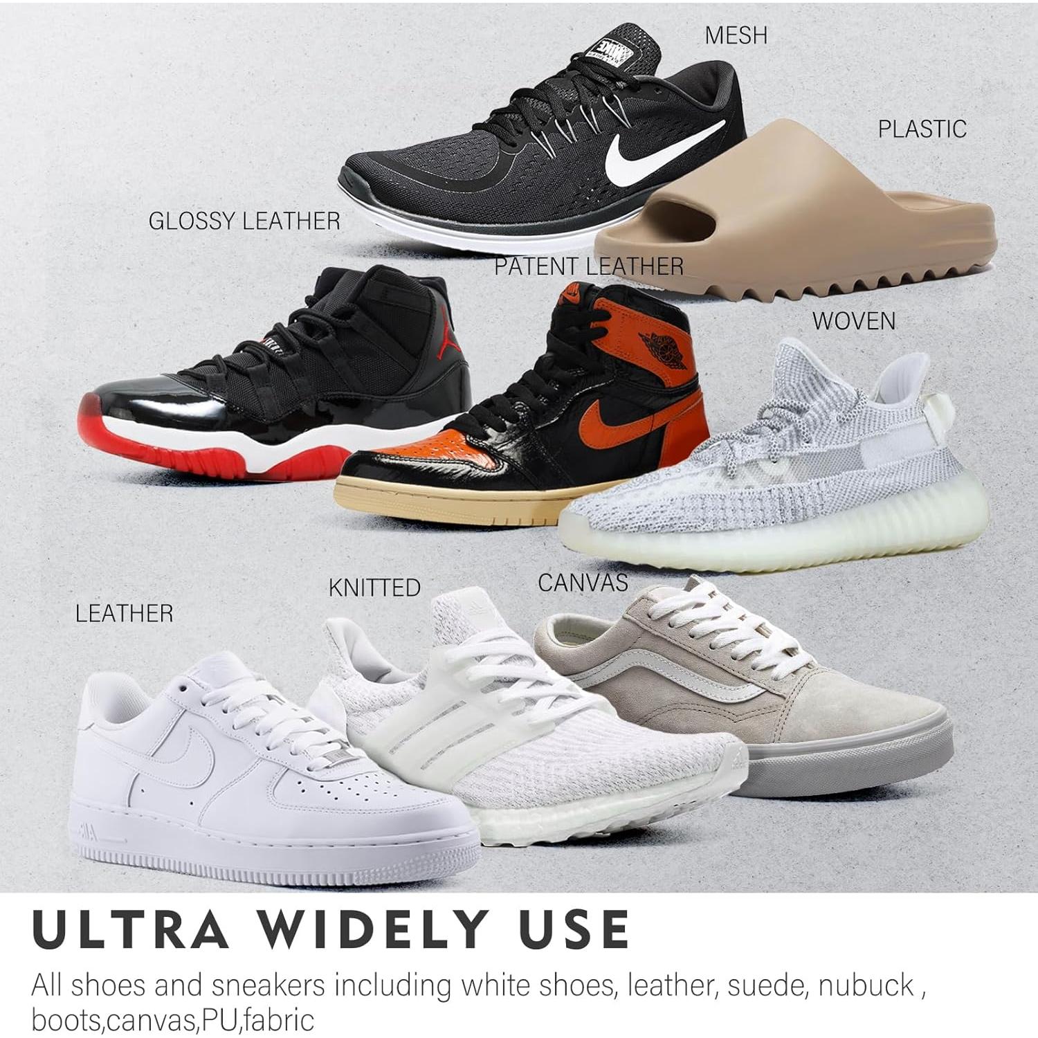 Kit Limpiador de Zapatos OLAMTAI 10Oz (0.28L) con 3 Cepillos