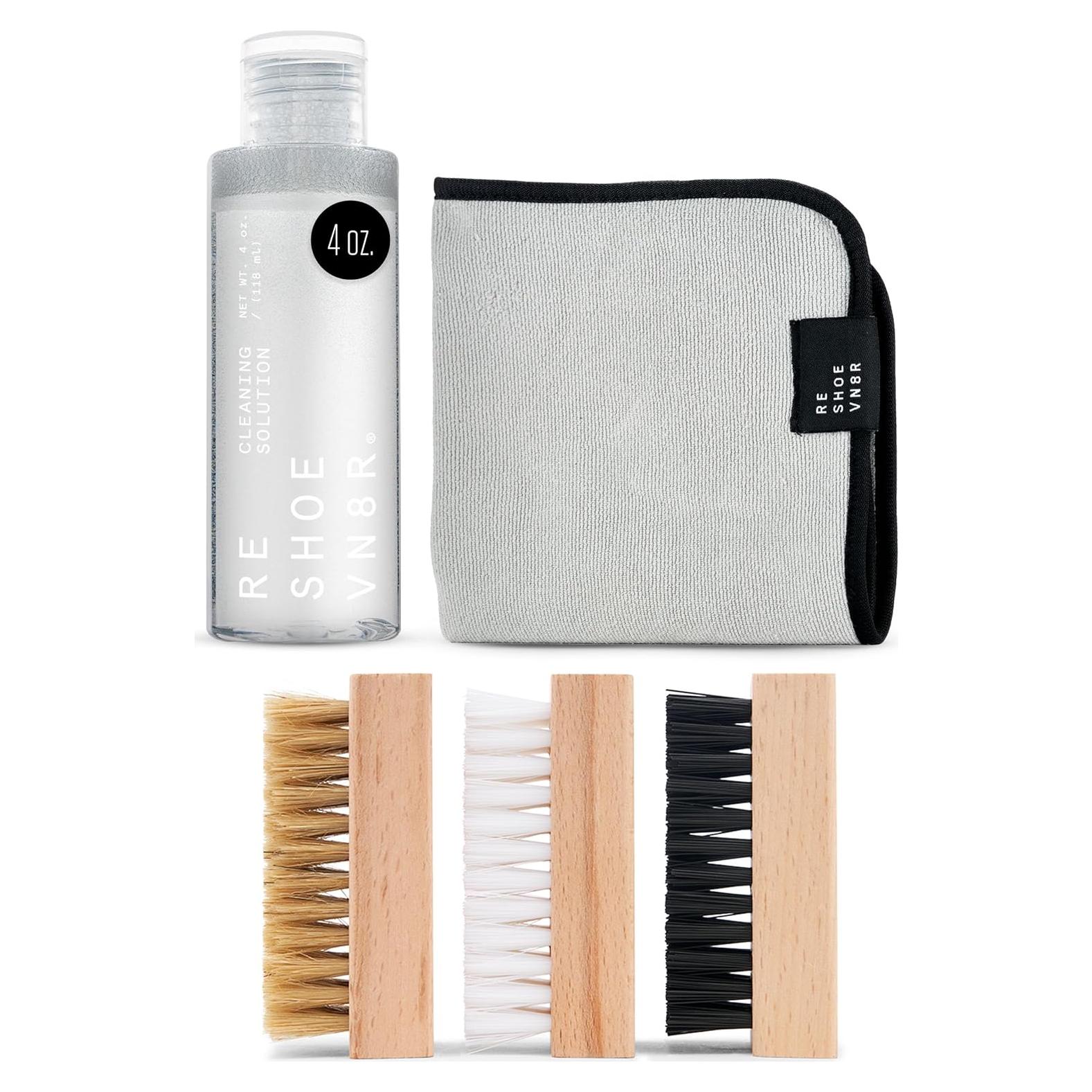 Kit de Limpieza Reshoevn8r para Zapatillas - 118ml, 3 Cepillos